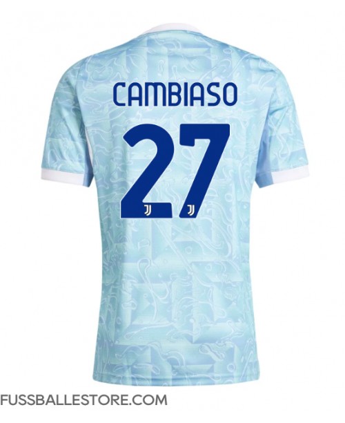 Günstige Juventus Andrea Cambiaso #27 Auswärtstrikot 2025-26 Kurzarm Günstige Juventus Andrea Cambiaso #27 Auswärtstrikot 2025-26 Kurzarm